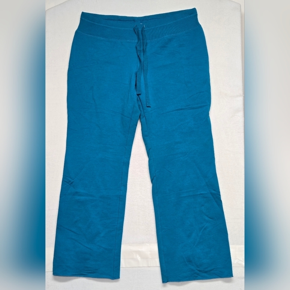 Old Navy XL Turqouise Blue Sweat Pants Roomy Leg Sporty Athleisure
